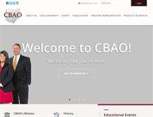 Tablet Screenshot of cbao.com